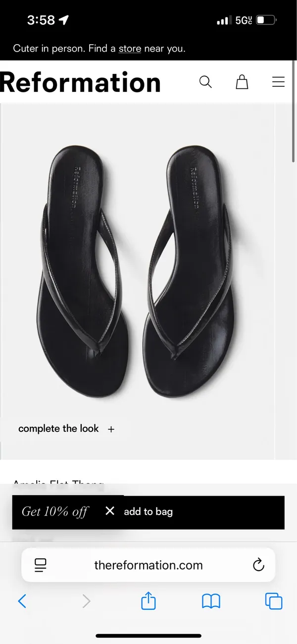 reformation amelia flip flops - Image 2