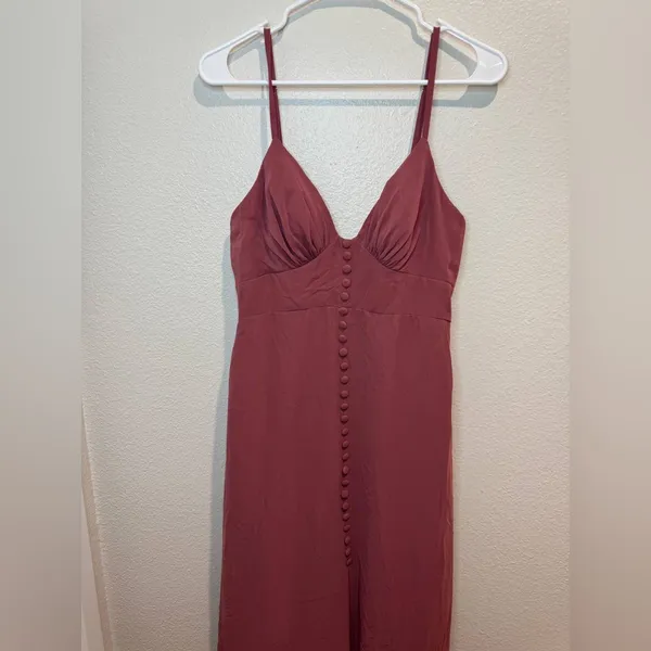 Azazie Women’s Alaya Ready to Ship Dusk Bridesmaid Dresses Size 6 in Desert Rose - Image 3