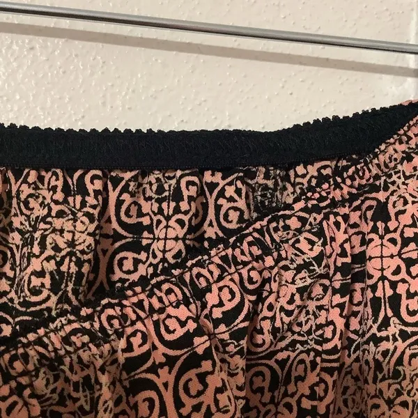 Rena‎ Rowan Whimsigoth Romantic Y2K Pink Black Floral A Line Fairy Skirt Medium - Image 13