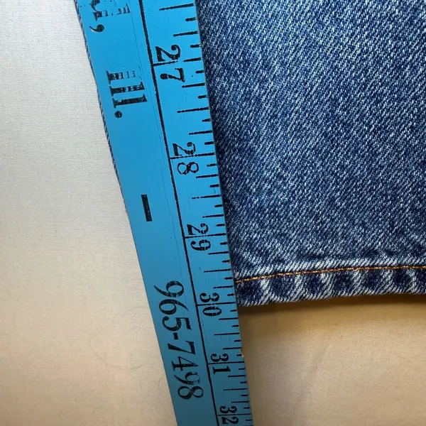 Denim Forum The Farrah Hi-Rise‎ Wide Leg Jeans Blue Size 29 Denim Pants - Image 8