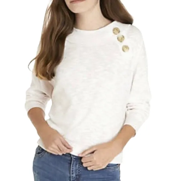 Free People We the Free Don't Forget Me Top Womens Medium Ivory Long Sleeve Boho - Image 4