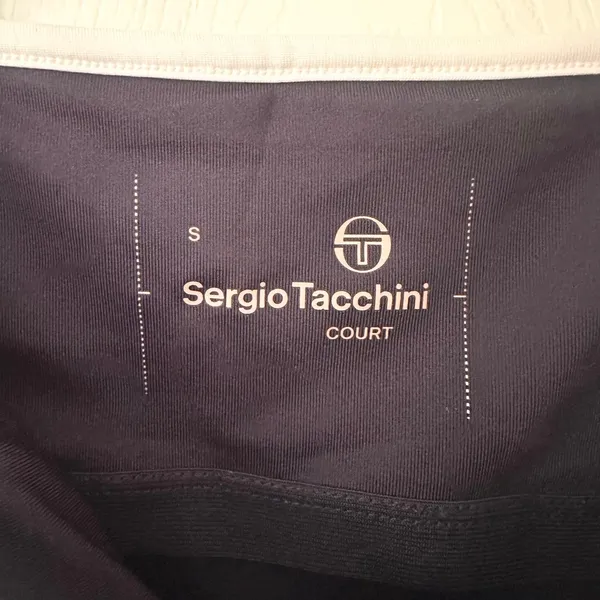 Sergio Tacchini Navy Blue White Trim Elise Court Tennis Dress Mini Small Women - Image 5