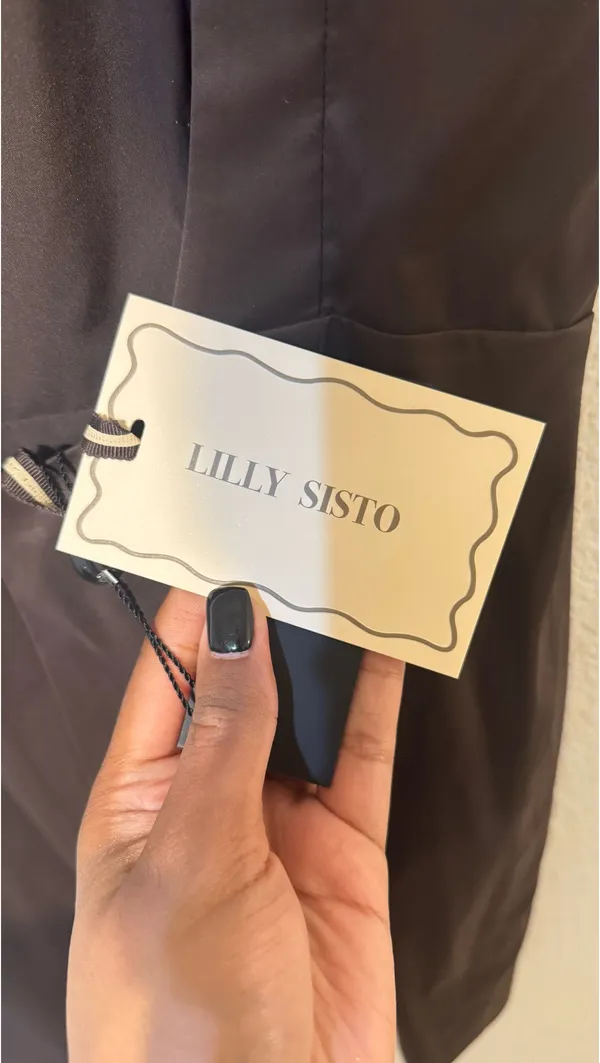 Dillard's Gianni Bini x Lilly Sisto Blakely brown bow dress - Image 5