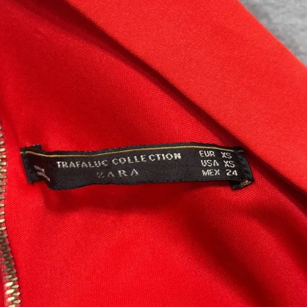 Zara Dress XS Trafaluc Collection Red Open Back Cutout Mini Sleeveless - Image 6