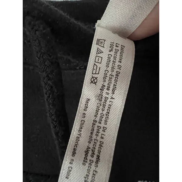 Free People Movement‎ Freestyle black Embroidered Short Sleeve Hoodie Size XS - Image 5