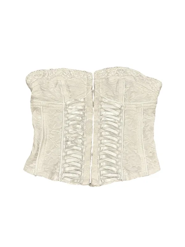 I AM GIA Novah Bustier White Bridal Wedding Corset Top S - Image 5