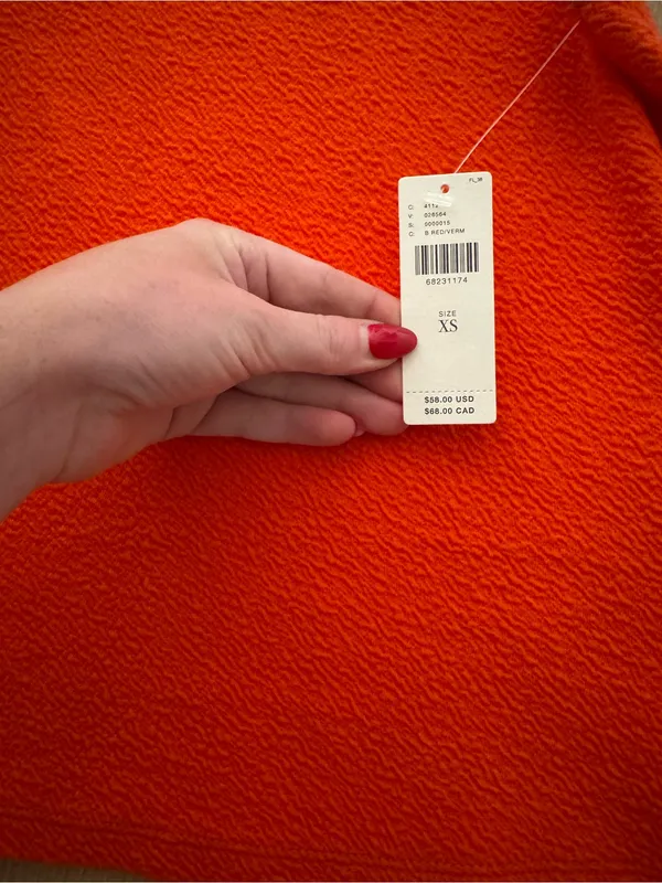 Anthropologie Maeve Sleeveless Mock Neck Top in Orange - Image 2