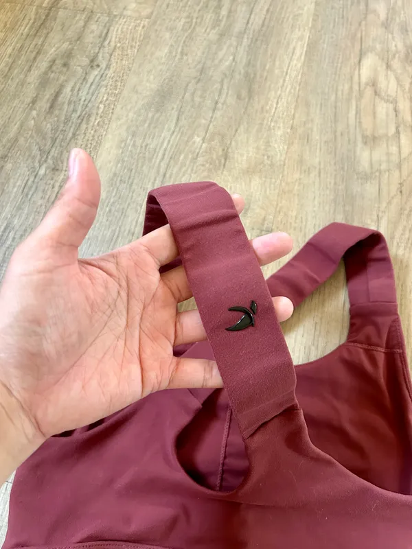 Glyder burgundy leggings sport bra set size S. - Image 3
