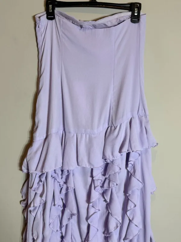 Peppermayo Firefly Maxi Dress Womens 6 Lilac Purple Ruffles Slit Fairy Party NWT - Image 14