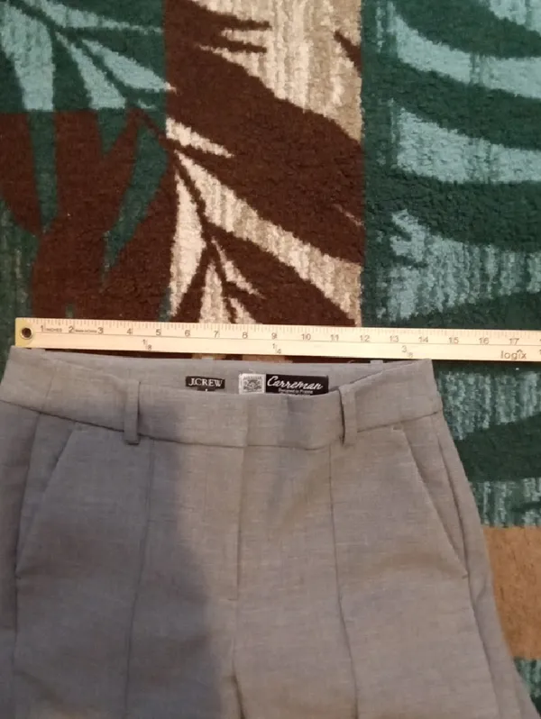 J. Crew Career Viscose Blend Straight Leg Trousers Carreman Designed In Paris 4 - Image 9