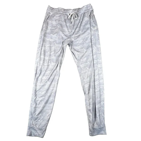 Vuori Performance Jogger Grey Camo Drawstring Sweatpants Dreamknit Women Medium - Image 2