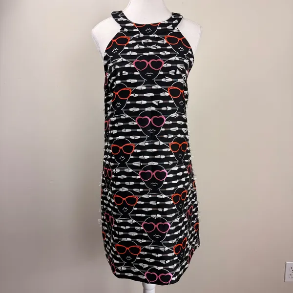 Hutch by Anthropologie Heart Sunglass Embroidered Shift Dress Medium‎ - Image 2