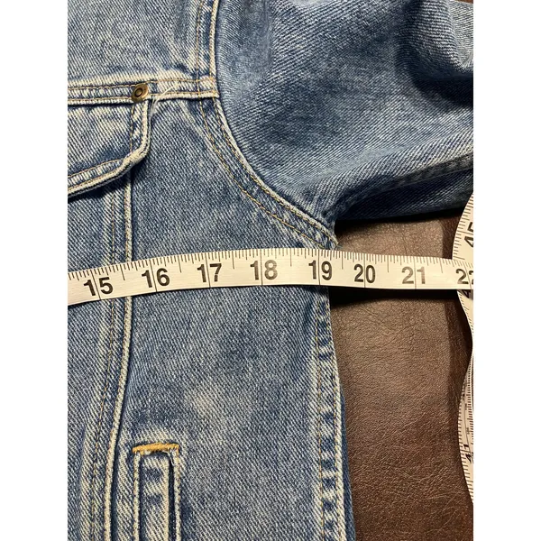 Liz Claiborne Authentics Denim‎ Jacket Womens Small Blue 100% Cotton Vintage Y2K - Image 16