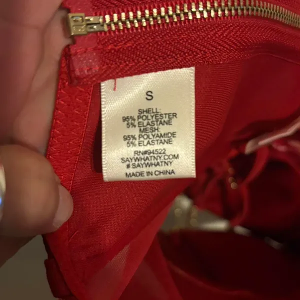 Say What? Burnt Red Top Sz S - Image 2