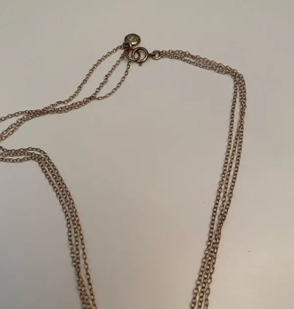 Gorjana 3 layer silver necklace - Image 5