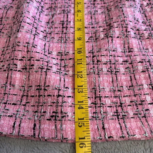 iii Tweed Wool Blend‎ Mini Skirt Womens Sz S Pink New Side Zip - Image 10