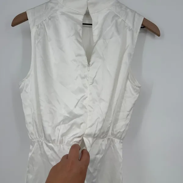 Lulus White Mock Neck Sleeveless Mini‎ Dress Party Cocktail NWT Medium - Image 8