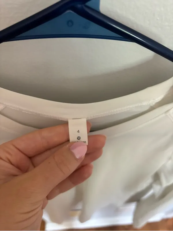 White Lululemon Long Sleeve Tank - Image 3