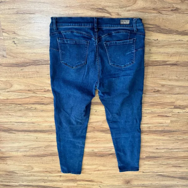 Juicy Couture Los Angeles Skinny Jeans Dark Wash Stretch Denim Size 12 RN123475‎ - Image 6