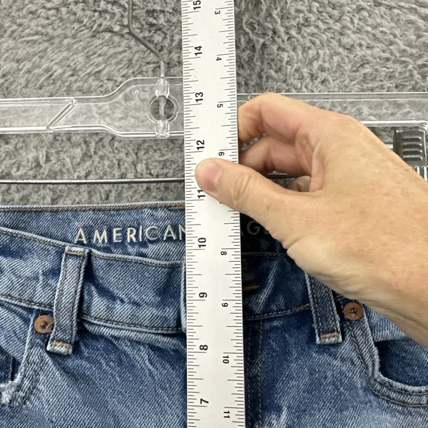 American‎ Eagle 90s Bootcut Jeans High Rise Boho Festival Stretch Women's 6 x 30 - Image 8