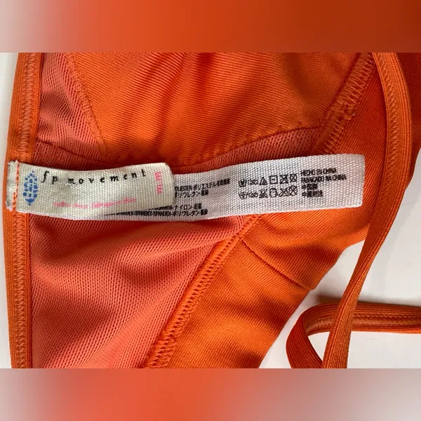 Free‎ People Moment Women’s Orange Sports Bras Size M - Image 6