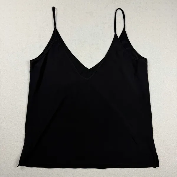Vuori Villa Cami Black V-Neck Performance Stretch Tank Top Size L - Image 2