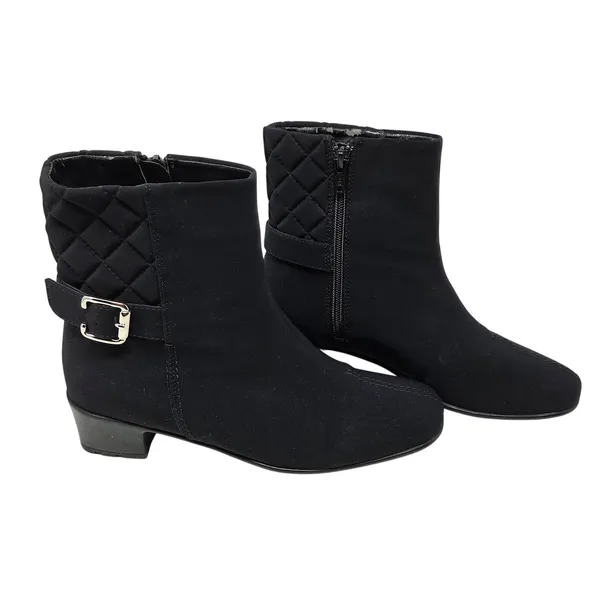 Sesto Meucci Black Hovercraft Waterproof Quilted Yeska Ankle Bootie Size 6 M - Image 5