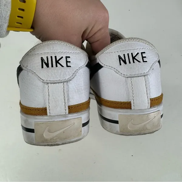 Nike Court Legacy White Desert Ochre Sneakers Size 7.5‎ - Image 5