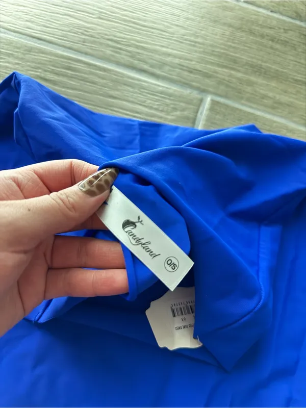 Strapless candyland blue extra mini Bodycon Dress Size undefined - Image 5