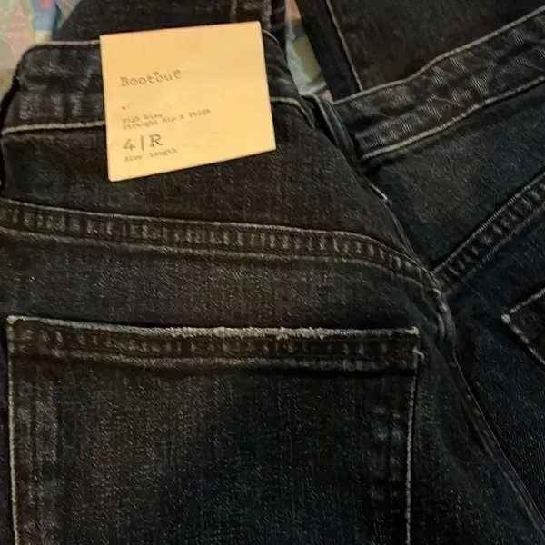 A New Day Bootcut High Rise Straight Hip Jeans Size 4 Blue - Image 3