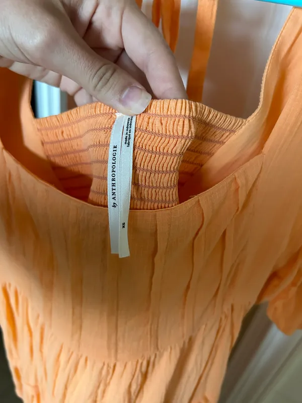 Anthropologie Square Neck Tiered Dress - Image 9