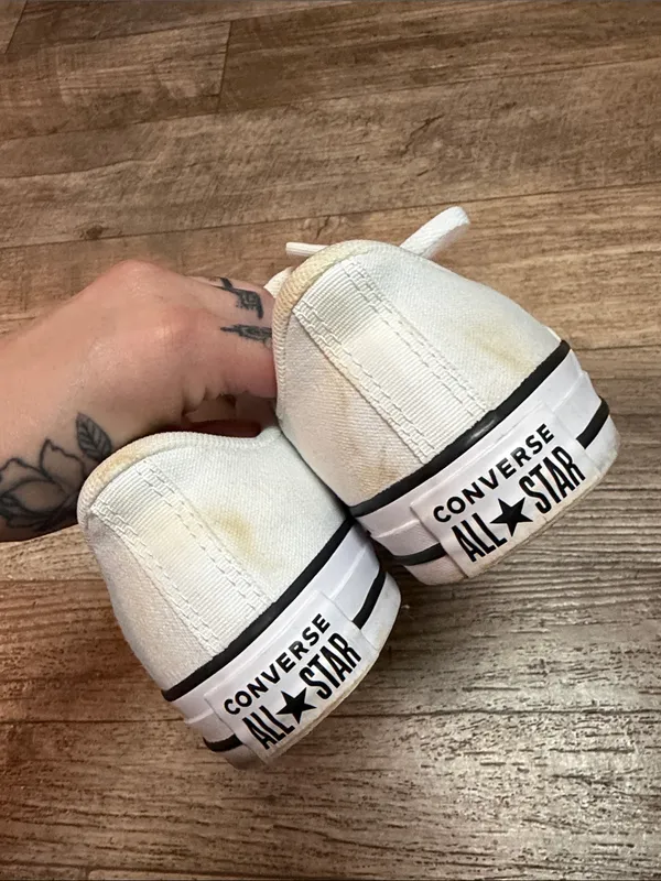 Converse - White Low Top All Star Sneakers - Image 4