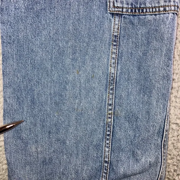 Wild Fable High Rise Cargo Jeans 6 28X30 Blue Streetwear Wide Leg Utility - Image 6