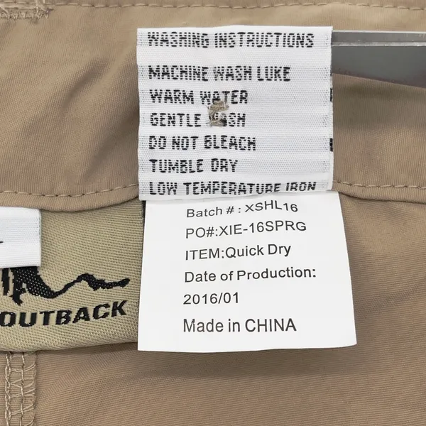 American Outback Convertible‎ Cargo Pants Women Large Quick Dry Gorp Hiking SPF - Image 9
