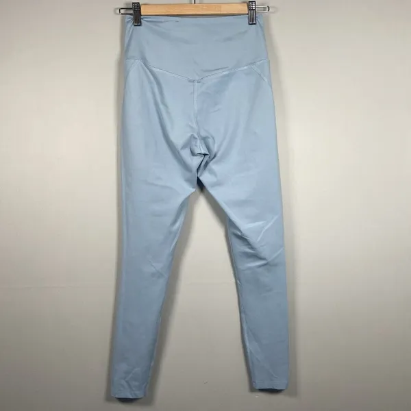 Girlfriend‎ Collective Women’s Size Medium Baby Blue 7/8 Ankle Leggings Yoga - Image 3