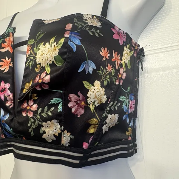 Victoria's Secret‎ Very Sexy Unlined Strapless Floral Bustier Bra Size Small NEW - Image 4