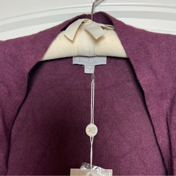 Volution cardigan sweater maroon size XS NWT Purple - Image 4