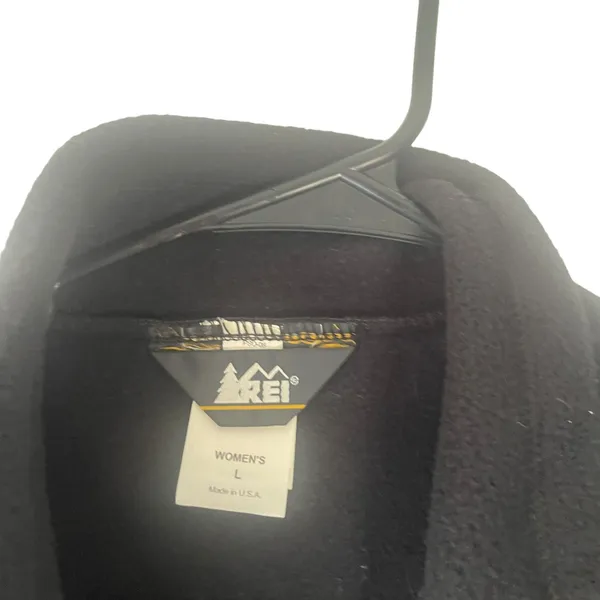 REI Women's Size Large Black‎ Fleece Outdoor Vest - Image 4
