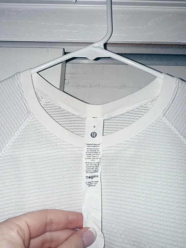 White Lululemon Swiftly Tech Long Sleeve - Image 4