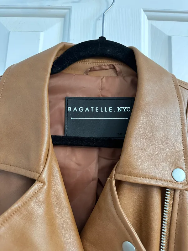 Jacket Leather Brown Size XL - Image 4