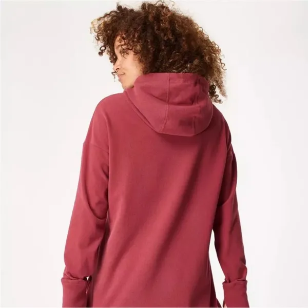 Sweaty Betty After Class Hoodie Women Rose Pink Excellent‎ Funnel Neck Thumbhole - Image 4