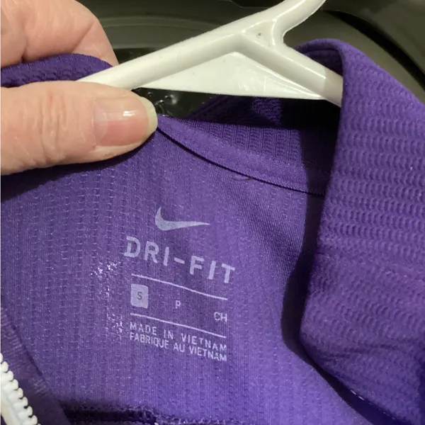 Nike Purple Quarter-Zip Soccer Pullover - Image 4