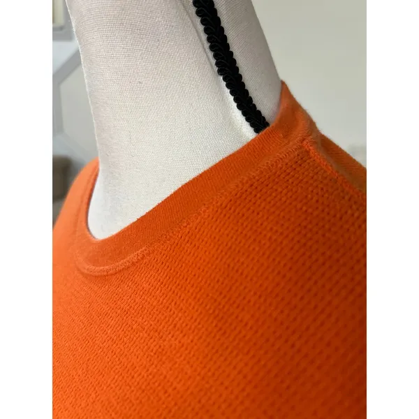 Polo Ralph Lauren American Flag Polo Bear Orange Crewneck Reworked Long Sleeve - Image 2