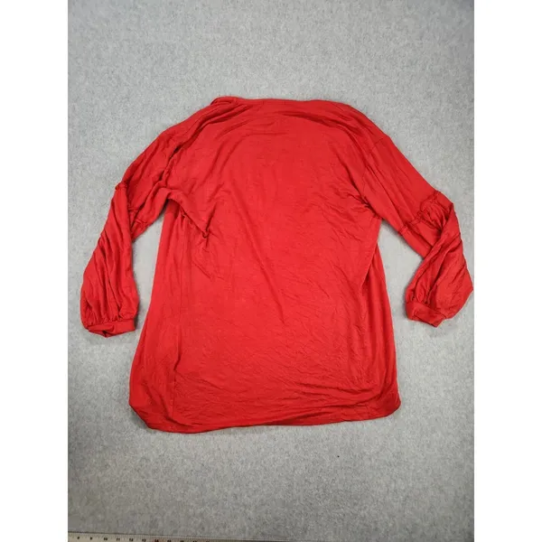 New Womens Red Wisconsin Badgers‎ Bubble Sleeve Cardigan Sweater Shirt MEDIUM - Image 12