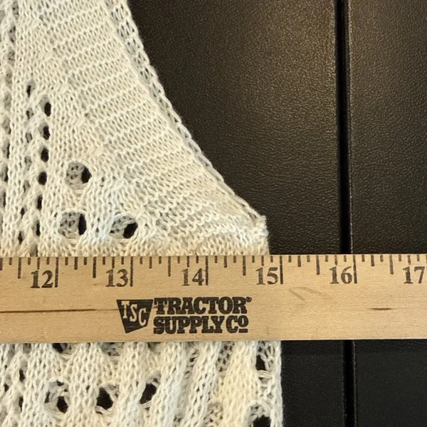 Zaful Womens XL White Crochet Cowl Neck Cover Up Maxi Dress‎ High Slit Beach - Image 10