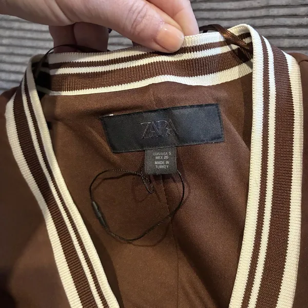 ZARA Brown Tennis Dress Sleeveless Pleated Mini Skater Fit & Flare Size S - Image 13
