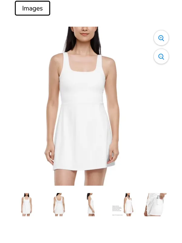 Gap GapFit womens active tank dress white large - Image 2