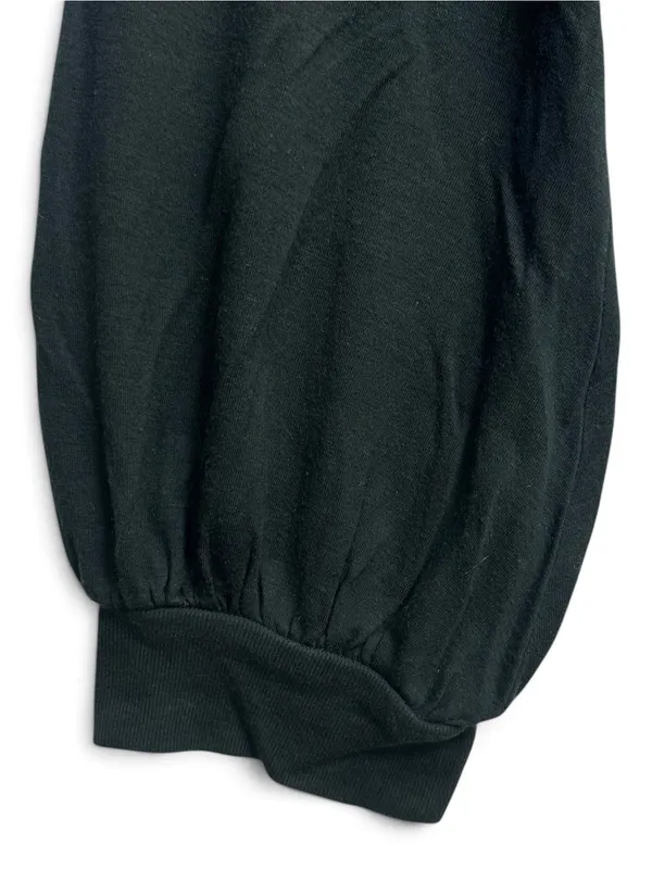 Madewell Black Puff Sleeve Top Women’s Large Alpaca Blend 3/4 Sleeve - Image 5