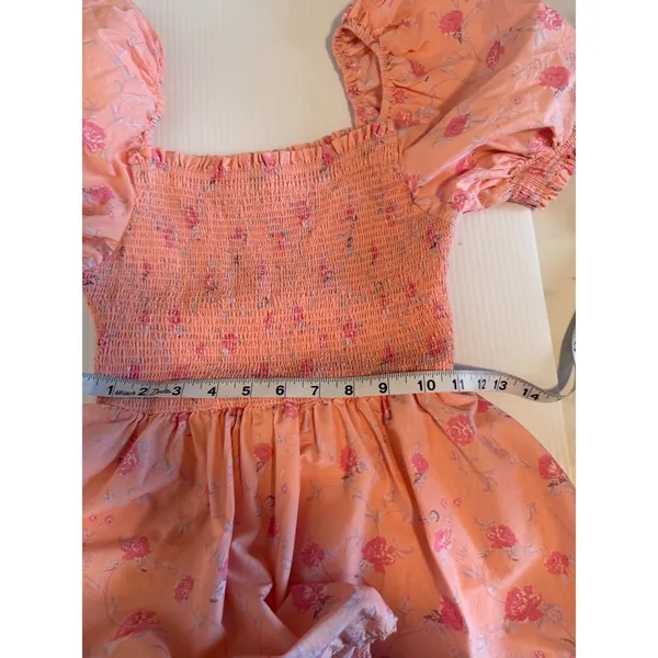 LoveShackFancy Target Pink Floral Smocked Tiered‎ Maxi Dress XXS Cottagecore - Image 10