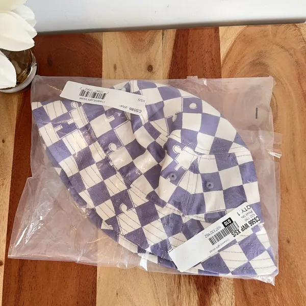 NWT Coach Checkerboard Print‎ Bucket Hat size XS/S - Image 7